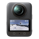 Compact DJI Osmo 360 camera with 1-inch sensor, 8K 360° video, 120MP photos, touchscreen display, and advanced low-light performance