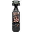 DJI Osmo Pocket 3 handheld camera with 1-inch sensor and 2-inch rotatable touchscreen capturing portrait photo