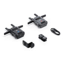 DJI SDR Transmission combo with transmitter, receiver, foldable antennas, mounting accessories, and USB-C cable for high-quality wireless video transmission.