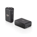 DJI Mic wireless microphone kit with transmitter and receiver in compact black design