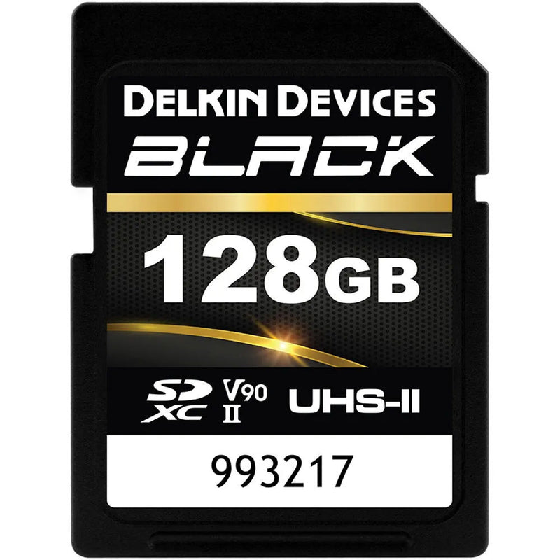 Delkin Black 128GB SDXC UHS-II V90 U3