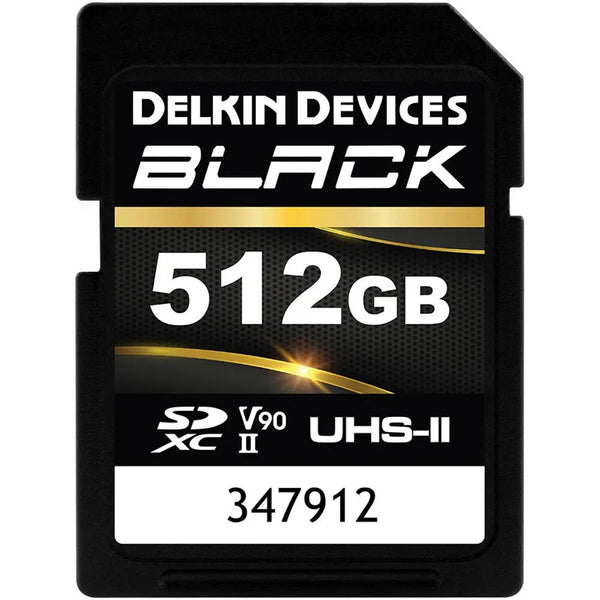 Delkin Black 512GB SDXC UHS-II V90 U3