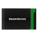 Delkin Devices USB4 CFexpress Type B memory card reader black with green accent compact and durable design