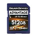 Delkin Advantage 512GB SDXC UHS-I v30 Memory Card