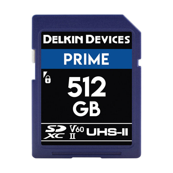 Delkin Prime 512GB SDXC II 2000X V60 UHS-II