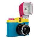 Diana F+ Camera CMYK Edition with flash and colorful retro design