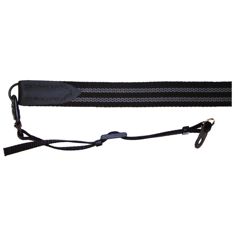 Domke 1" QR Gripper Strap adjustable black elastic non-slip camera strap with hardware for SLR cameras