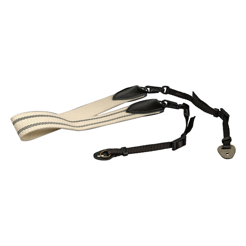 Domke 1 inch QR gripper camera strap with adjustable elastic non-slip design and attaching hardware