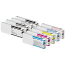 Epson UltraChrome HD/HDX T55K ink cartridges compatible with SureColor P6000 to P9000 printers in multiple colors