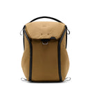 Peak Design Everyday Backpack v2 20L tan with weatherproof recycled shell and MagLatch top access