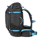 F-Stop Kashmir 30L ultra-light camera backpack with blue straps and adjustable support system