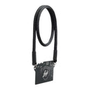 Fab F8 Rope Camera Strap in black with double braided polyester rope and leather ends handcrafted in Canada.