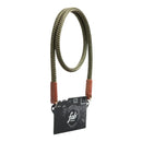 Fab F8 Rope Camera Strap in khaki with hand-sewn leather ends and durable braided rope