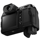 Back view of Fujifilm GFX100S II digital camera showing screen and control buttons