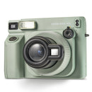 FUJIFILM Instax Wide 400 analog instant camera in green with wide-angle lens and built-in flash