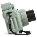 FUJIFILM Instax Wide 400 instant camera in green with wide format, self-timer, and adjustable angle features