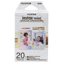 FUJIFILM Instax Mini Macaron and Blue Marble instant film pack with 20 exposures and two luxe border designs