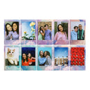 FUJIFILM Instax Mini Pastel Galaxy instant film with clouds and stars border design on 2x3 inch photos