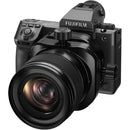 FUJIFILM GF 30mm f5.6 Tilt Shift lens on Fujifilm GFX camera with tilt-shift control and tripod mount