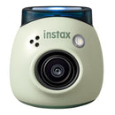 instax PAL™ compact digital camera with wide-angle lens and built-in flash in light green color