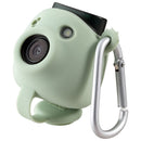 instax PAL™ digital camera with silicone case and carabiner clip in mint green
