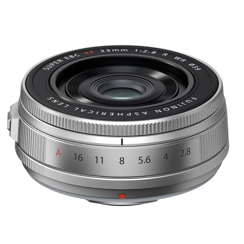 Fujifilm XF23mm f2.8 R WR 新品 質量90g、厚さ23mmの薄型軽量AFレンズ「XF23mmF2.8 R WR