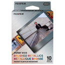 FUJIFILM instax Wide Film Brushed Metallics pack with 10 exposures and metallic border design