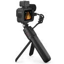 GoPro HERO13 Black camera with grip tripod and external microphone accessory kit