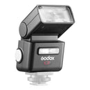 Godox iT32 Mini Flash with X5 TTL wireless trigger on white background