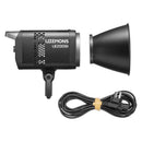Godox Litemons LE200Bi bi-colour LED light with integrated power supply and adjustable CCT for professional filmmaking and livestreaming