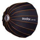 Godox P90 parabolic softbox with quick-release design for versatile indoor and location lighting
