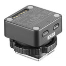 Godox X5 wireless transmitter mounted on FUJIFILM camera hotshoe for seamless on and off-camera flash control
