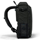 Gura Gear Kiboko City black camera backpack with dual magnetic side pockets and top compartment access