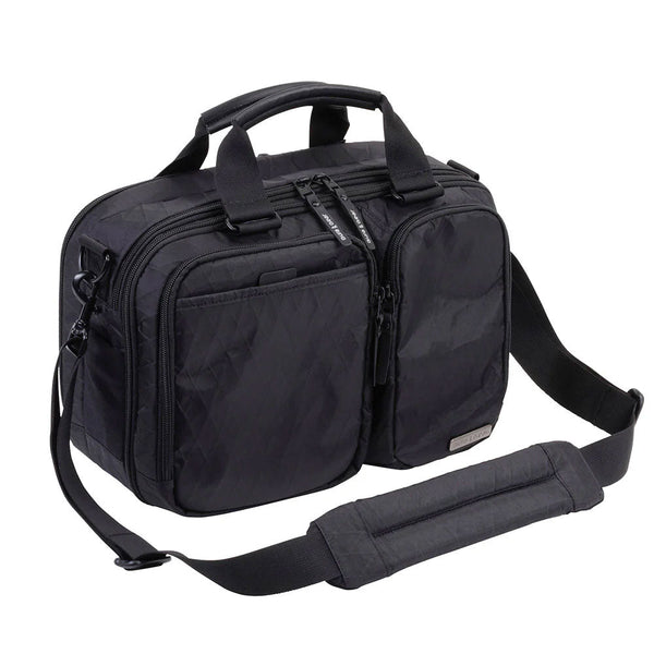 Gura Gear Chobe 13" black everyday carry bag with multiple compartments and shoulder strap