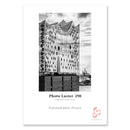 Hahnemuhle 8.5x11" Photo Luster 290gsm resin coated photo inkjet paper with bright white luster finish and smooth surface