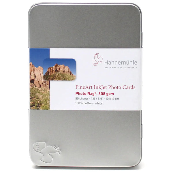 Hahnemuhle 4x6" Photo Rag 308gsm Cards - 30 Sheets