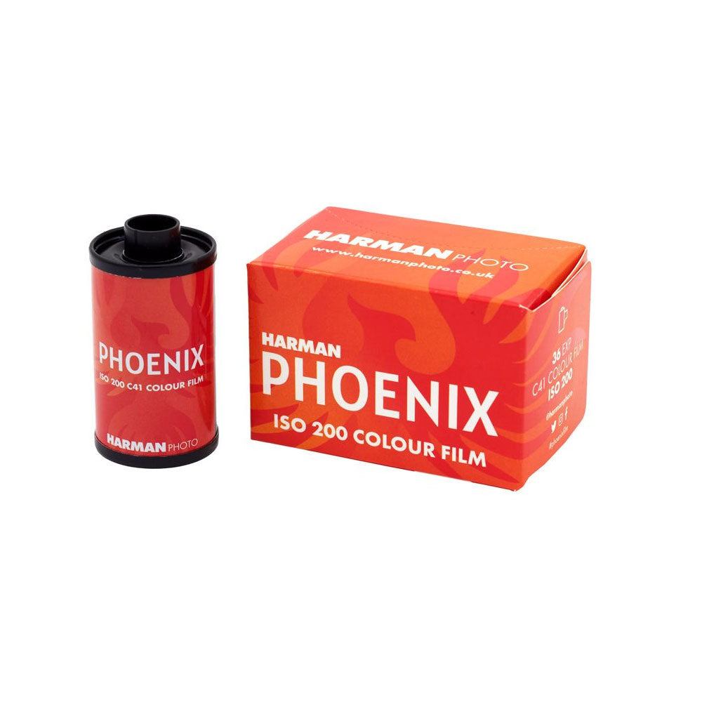 Harman Phoenix 200 experimental 35mm color negative film roll with 36 exposures