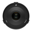 Hasselblad 28mm f4 P wide-angle lens front view with Hasselblad logo and 72mm filter size, compact and lightweight design