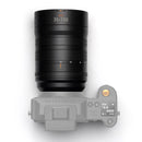 Hasselblad XCD 35-100mm f2.8-4 zoom lens on camera, versatile telephoto to wide-angle with f/2.8 aperture and precise control rings