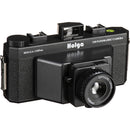 Holga 120 Pan film camera with 90mm optical lens and panoramic viewfinder for wide landscape photography