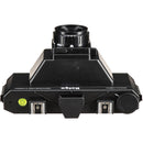 Holga 120 Pan film camera with 90mm lens panoramic viewfinder and bubble level black design
