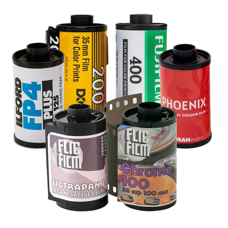 Film Sample Pack - 6x 35mm Film Rolls