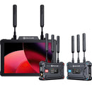 Hollyland Pyro 7 wireless 7-inch monitor with transmitter and receivers for dual-band video transmission