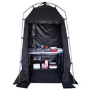 Ilford Pop-Up Darkroom with light-tight black material, metal frame, and ventilation for film negative printing