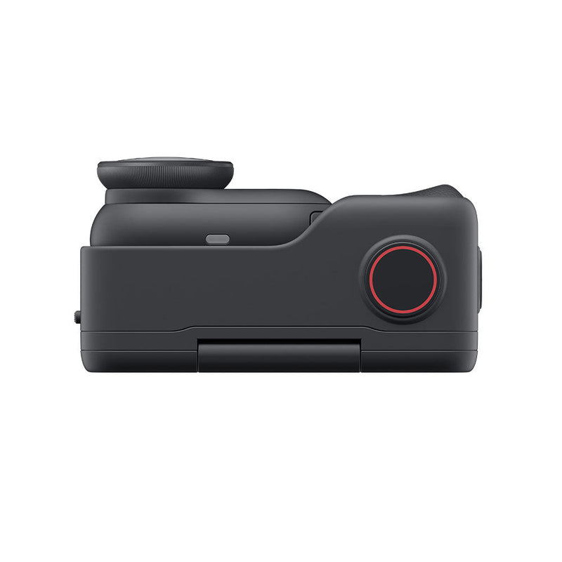 Insta360 Go Ultra compact action camera with magnetic mounting and 4K60fps video capture in black.