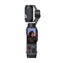 Insta360 Luna Ultra  with a screen displaying a person on a white background