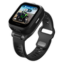 Insta360 GPS Preview Remote with Built-In Mic showing live image preview and controls on smartwatch-style display with black adjustable wrist strap