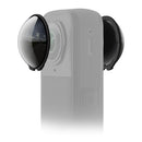 Insta360 X5 ND16 filters attached to camera lens for glare reduction and motion blur effects