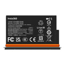 Insta360 X5 Ultra Battery with 2800mAh capacity, Li-ion rechargeable, featuring cold resistance and safety certifications.