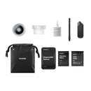 Insta360 X6 single lens replacement kit contents on a white background